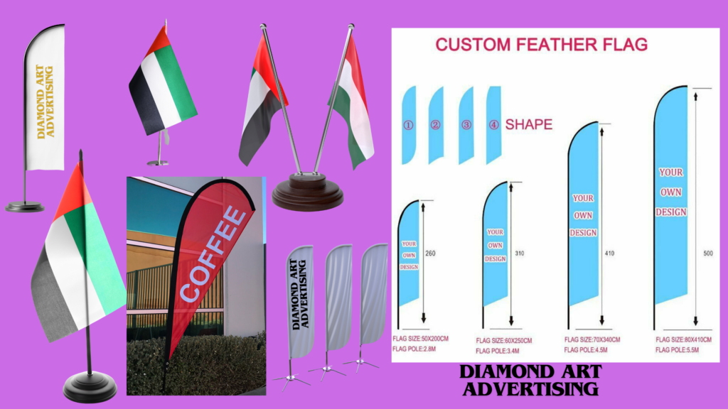 Flags printing and branding services in Dubai